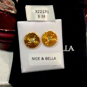 18k gold plated earrings